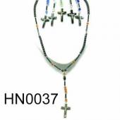 Assorted Colored Semi precious Stone Beads Hematite Rosary Beads Stone Chain Choker Fashion Women Necklace
